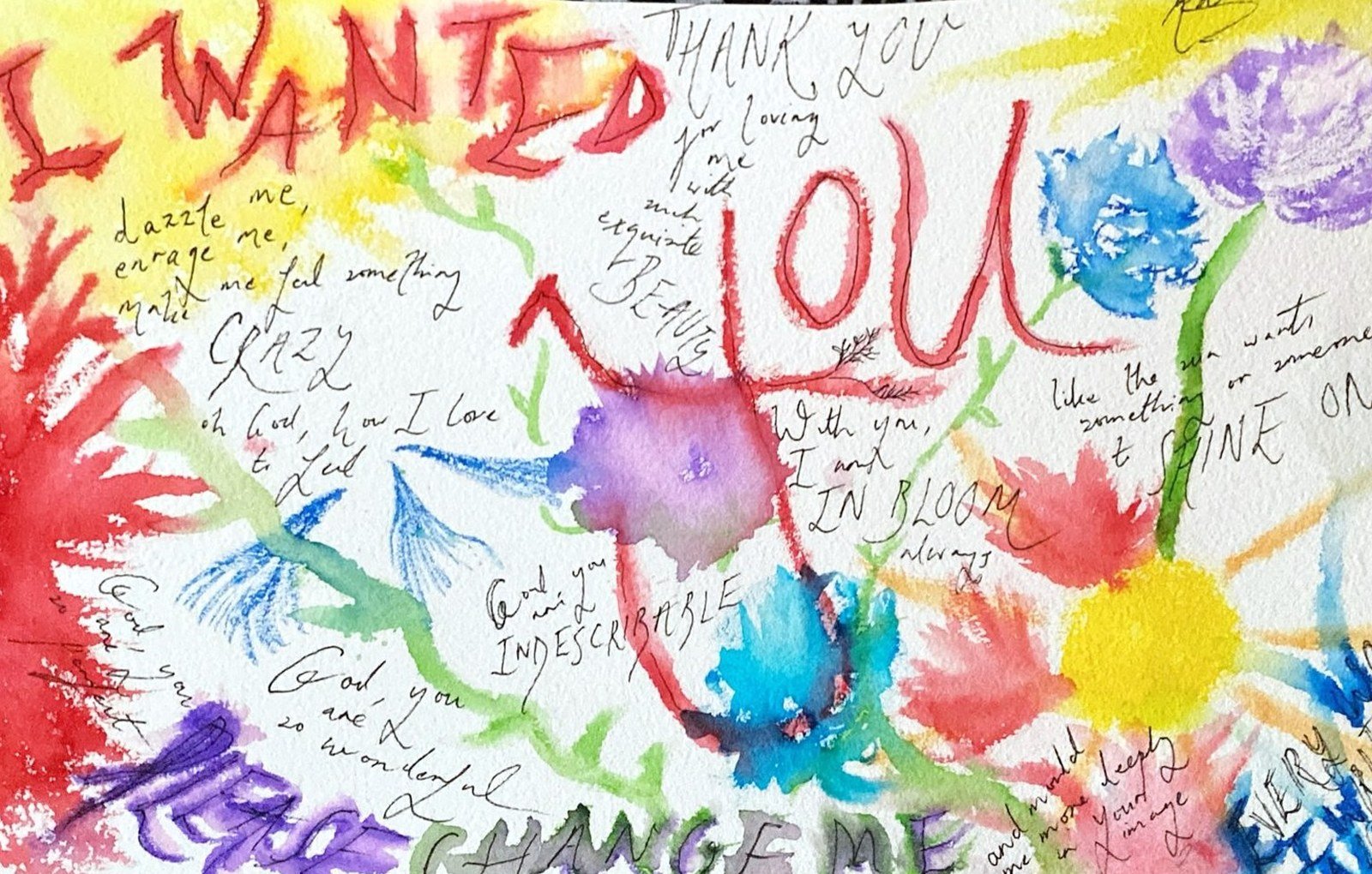 in praise of God&rsquo;s love — watercolour, 16 july 2026